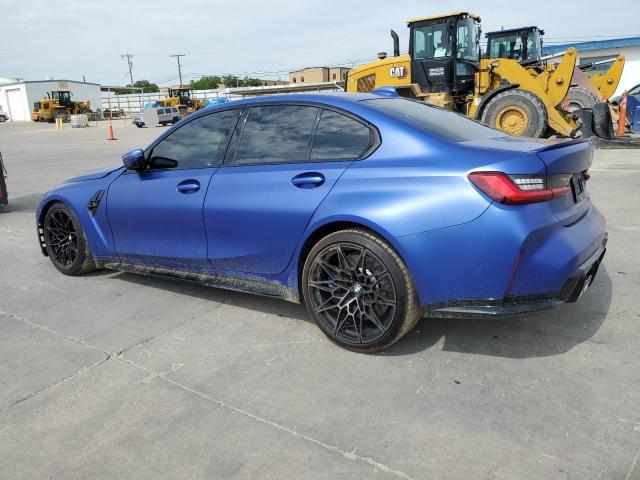 WBS33AY09MFL35025 - 2021 BMW M3 COMPETITION BLUE photo 2