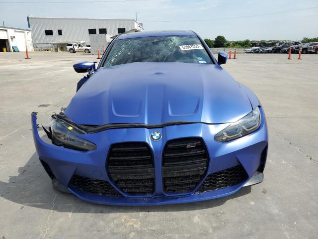 WBS33AY09MFL35025 - 2021 BMW M3 COMPETITION BLUE photo 5