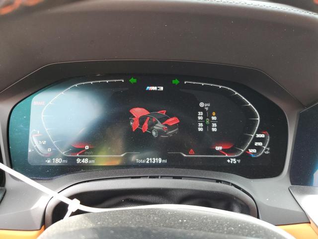 WBS33AY09MFL35025 - 2021 BMW M3 COMPETITION BLUE photo 9