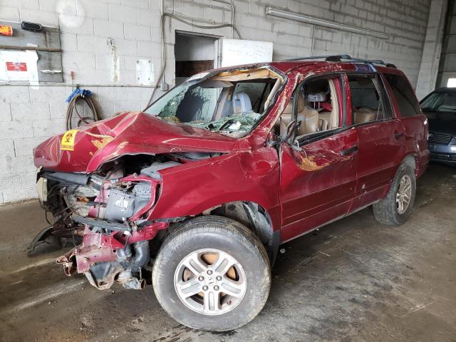 5FNYF18585B042108 - 2005 HONDA PILOT EXL RED photo 2