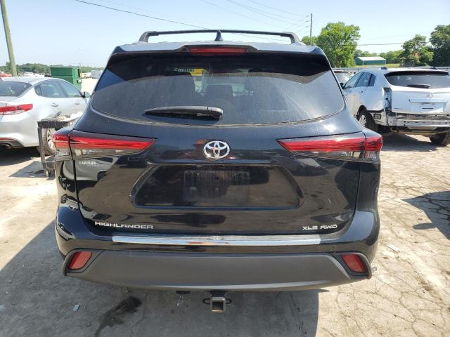 5TDHZRBH0LS054626 - 2020 TOYOTA HIGHLANDER XLE Negro foto 6