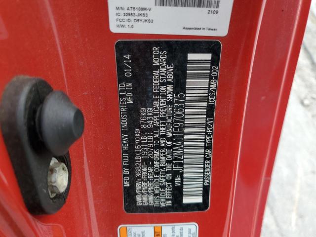 JF1ZNAA11E9706375 - 2014 TOYOTA SCION FR-S RED photo 13