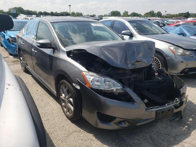 3N1AB7AP5FY327000 - 2015 NISSAN SENTRA S GRAY photo 4