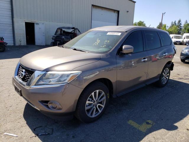 5N1AR2MM4EC691375 - 2014 NISSAN PATHFINDER S GRAY photo 1