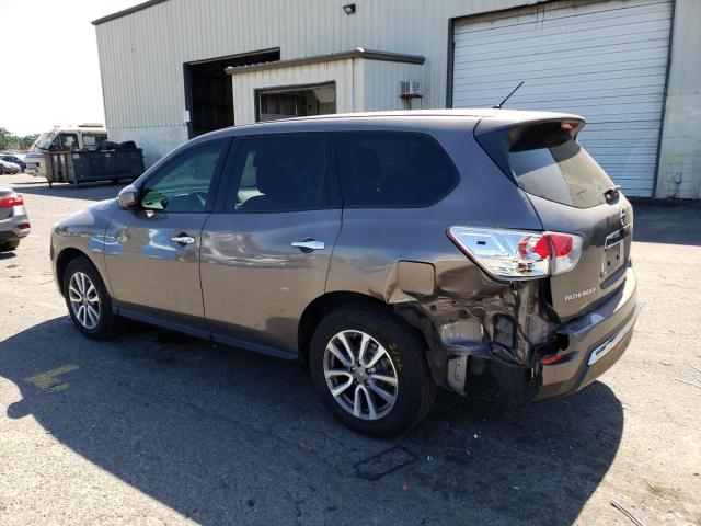 5N1AR2MM4EC691375 - 2014 NISSAN PATHFINDER S GRAY photo 2