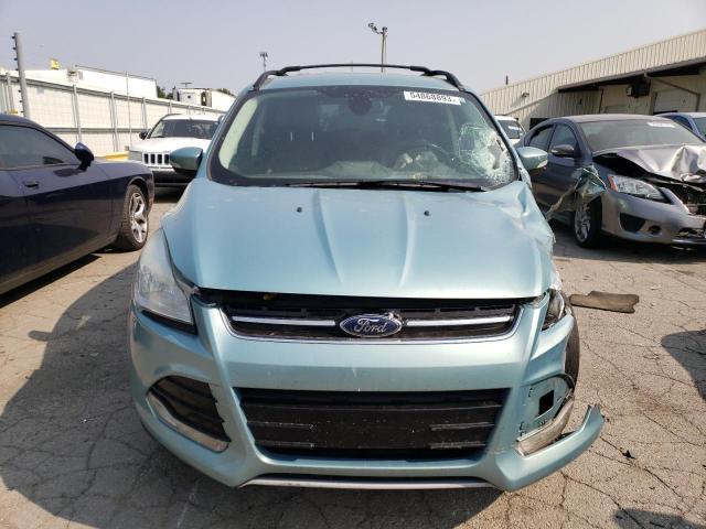 1FMCU0HX2DUC22407 - 2013 FORD ESCAPE SEL TURQUOISE photo 5