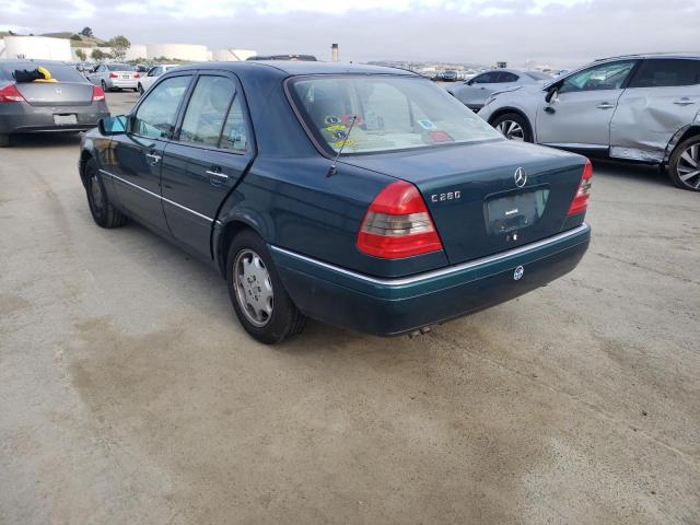 WDBHA28E8VA497763 - 1997 MERCEDES-BENZ C 280 GREEN photo 2