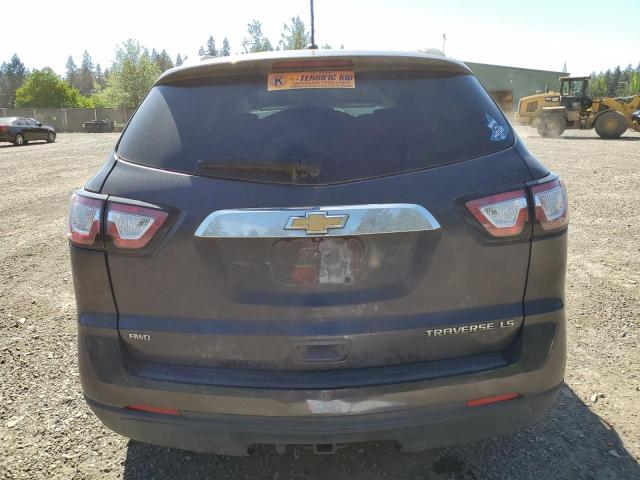 1GNKVFED6FJ197503 - 2015 CHEVROLET TRAVERSE LS CHARCOAL photo 6