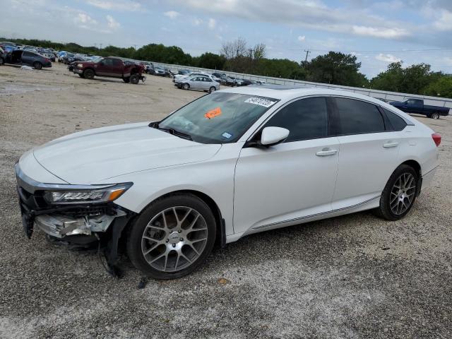 1HGCV2F69JA015907 - 2018 HONDA ACCORD EXL WHITE photo 1