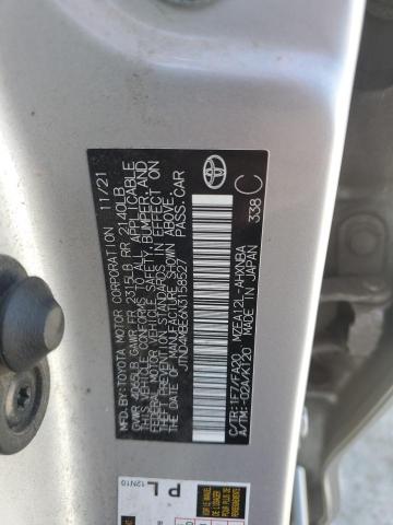 JTND4MBE6N3158527 - 2022 TOYOTA COROLLA SE SILVER photo 12