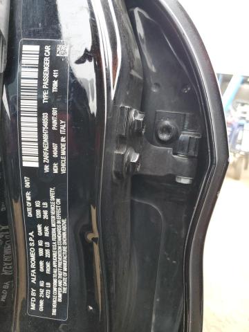 ZARFAEDN9H7548503 - 2017 ALFA ROMEO GIULIA Q4 BLACK photo 12