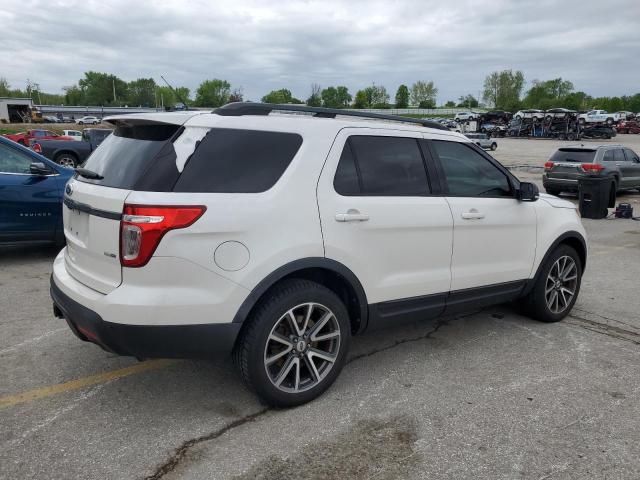 1FM5K8D87FGB89708 - 2015 FORD EXPLORER XLT WHITE photo 3