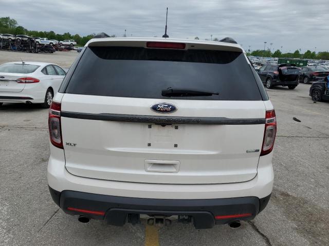 1FM5K8D87FGB89708 - 2015 FORD EXPLORER XLT WHITE photo 6