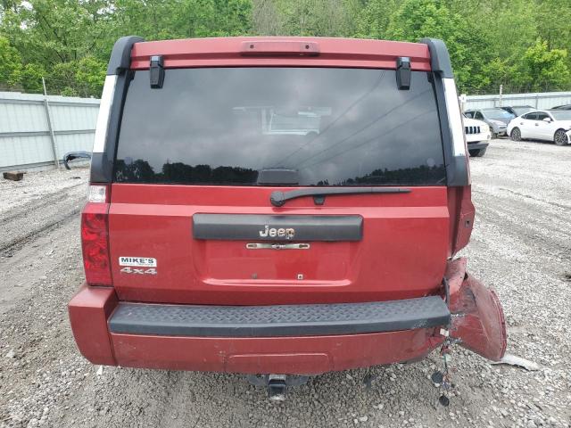 1J8HG48K96C272431 - 2006 JEEP COMMANDER RED photo 6