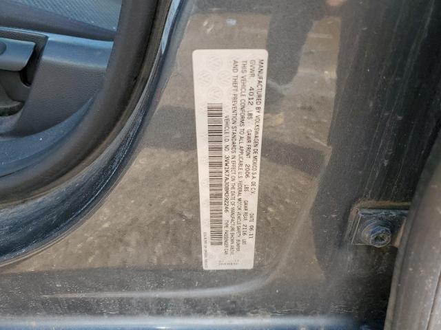 3VW1K7AJ0BM392246 - 2011 VOLKSWAGEN JETTA BASE 灰色 照片 12