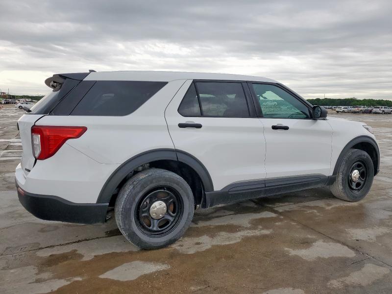 1FM5K8AB9PGA05533 - 2023 FORD EXPLORER POLICE INTERCEPTOR თეთრი ფოტო 3