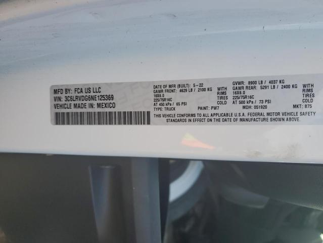 3C6LRVDG6NE125369 - 2022 RAM PROMASTER 2500 HIGH İki rəngli foto 13
