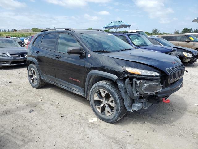 1C4PJMBS3EW277019 - 2014 JEEP CHEROKEE TRAILHAWK BLACK photo 4
