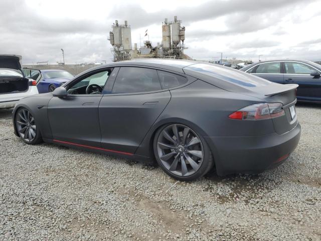 5YJSA1E22HF192735 - 2017 TESLA MODEL S BLACK photo 2