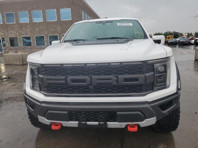 1FTFW1RG3MFC31816 - 2021 FORD F150 RAPTOR WHITE photo 5