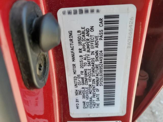 5Y2SL63895Z449104 - 2005 PONTIAC VIBE ORANGE photo 12