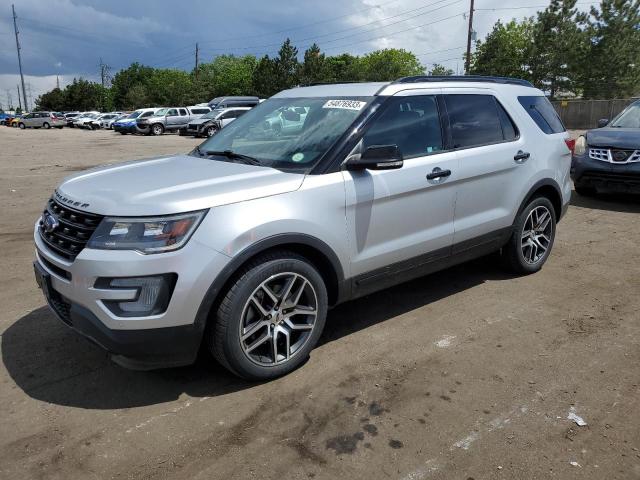 1FM5K8GT2HGD21244 - 2017 FORD EXPLORER SPORT WHITE photo 1