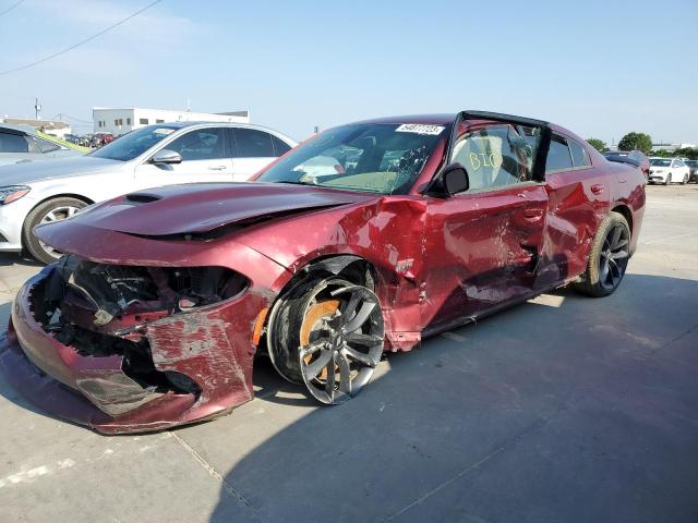 2C3CDXGJ9KH688978 - 2019 DODGE CHARGER SCAT PACK RED photo 1