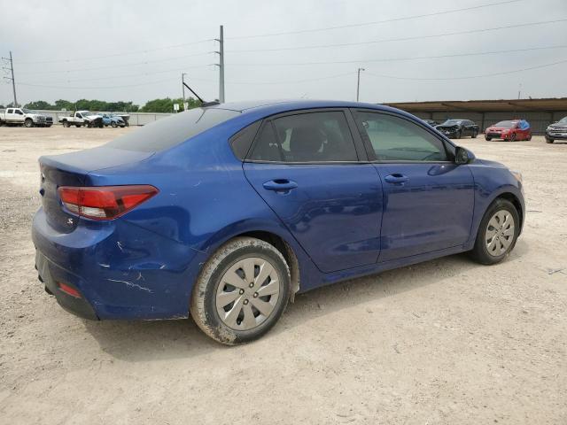 3KPA24AD1LE318535 - 2020 KIA RIO LX BLUE photo 3