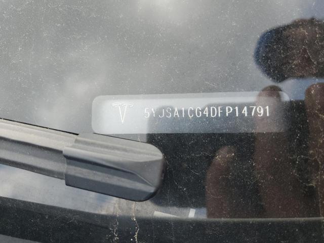 5YJSA1CG4DFP14791 - 2013 TESLA MODEL S WHITE photo 12