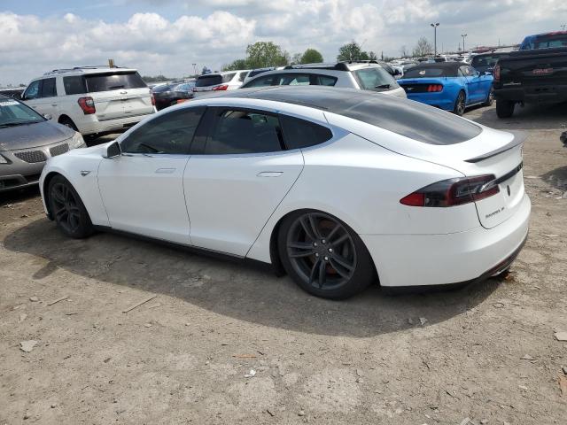 5YJSA1CG4DFP14791 - 2013 TESLA MODEL S WHITE photo 2