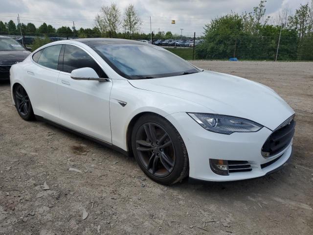 5YJSA1CG4DFP14791 - 2013 TESLA MODEL S WHITE photo 4