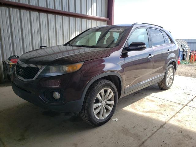 5XYKUDA20BG154242 - 2011 KIA SORENTO EX MAROON photo 1