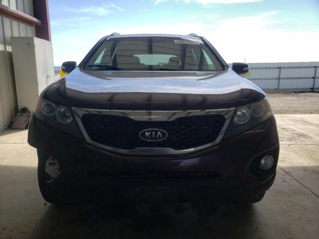 5XYKUDA20BG154242 - 2011 KIA SORENTO EX MAROON photo 5