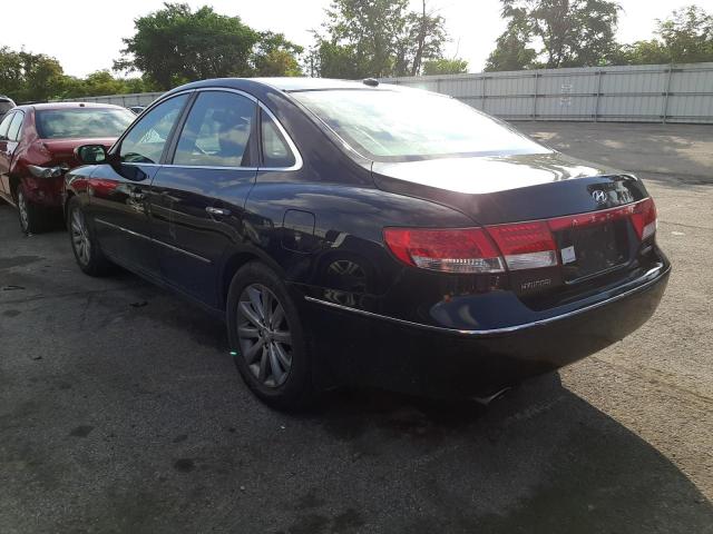 KMHFC46FX9A370010 - 2009 HYUNDAI AZERA SE BLACK photo 3