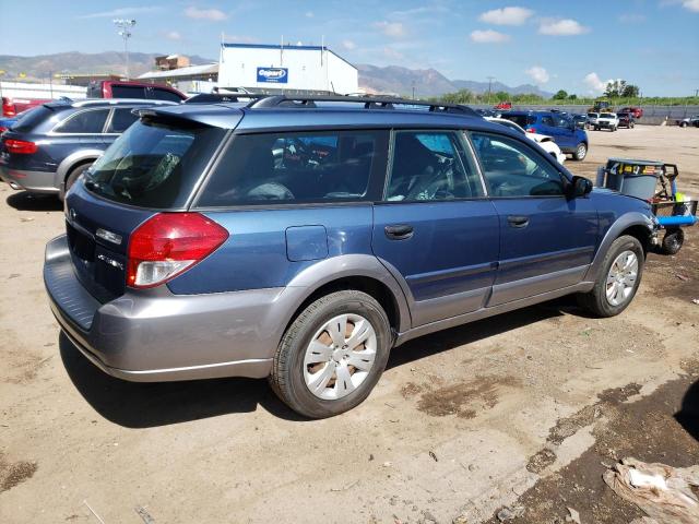 4S4BP60C887348726 - 2008 SUBARU OUTBACK BLUE photo 3