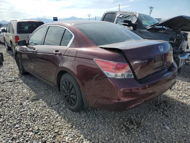 JHMCP26358C078482 - 2008 TOYOTA ACCORD LX MAROON photo 2