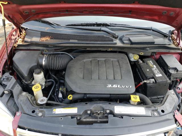 2A4RR8DG2BR747315 - 2011 CHRYSLER TOWN & COU TOURING L RED photo 12