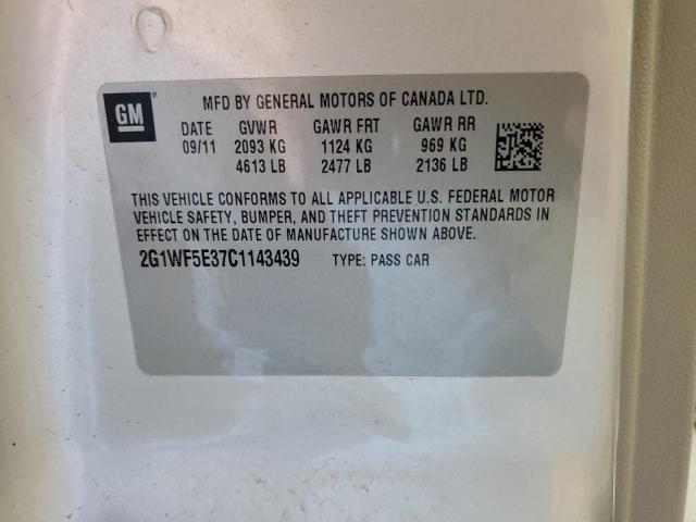 2G1WF5E37C1143439 - 2012 CHEVROLET IMPALA LS SILVER photo 12