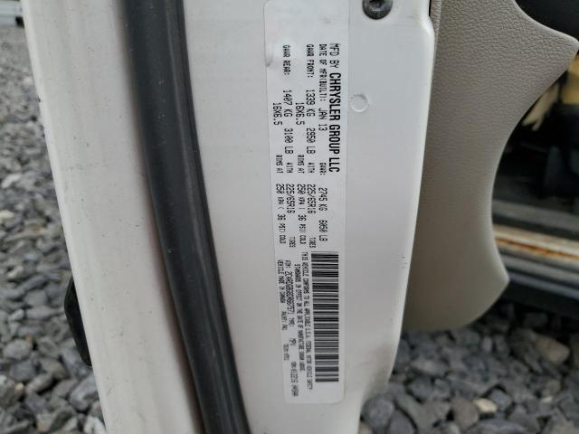 2C4RDGBG8DR667571 - 2013 DODGE GRAND CARA SE WHITE photo 13