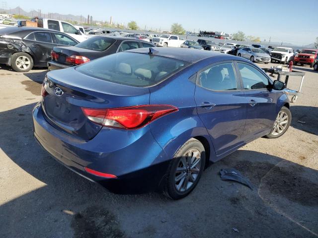 5NPDH4AE7FH619640 - 2015 HYUNDAI ELANTRA SE BLUE photo 3