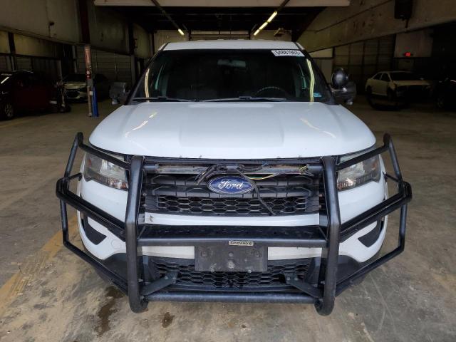 1FM5K8AR4HGA24490 - 2017 FORD EXPLORER POLICE INTERCEPTOR WHITE photo 5