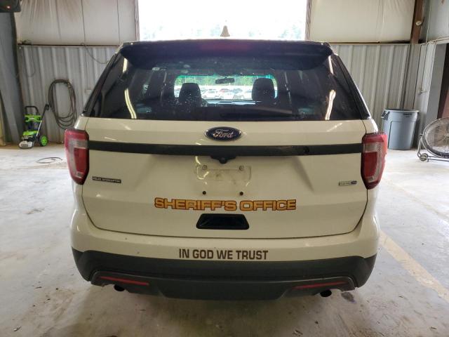 1FM5K8AR4HGA24490 - 2017 FORD EXPLORER POLICE INTERCEPTOR WHITE photo 6