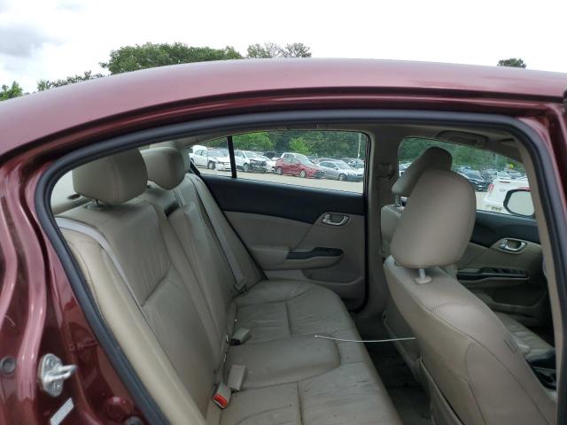 2HGFB2F95CH506303 - 2012 HONDA CIVIC EXL მუქწითელი ფოტო 10