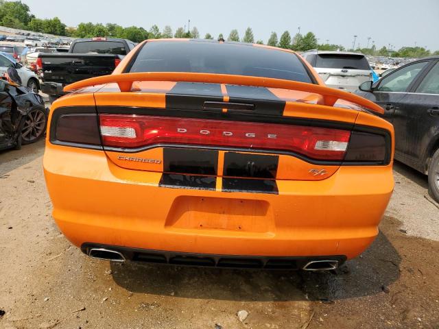 2C3CDXCT8EH140126 - 2014 DODGE CHARGER R/T ORANGE photo 6