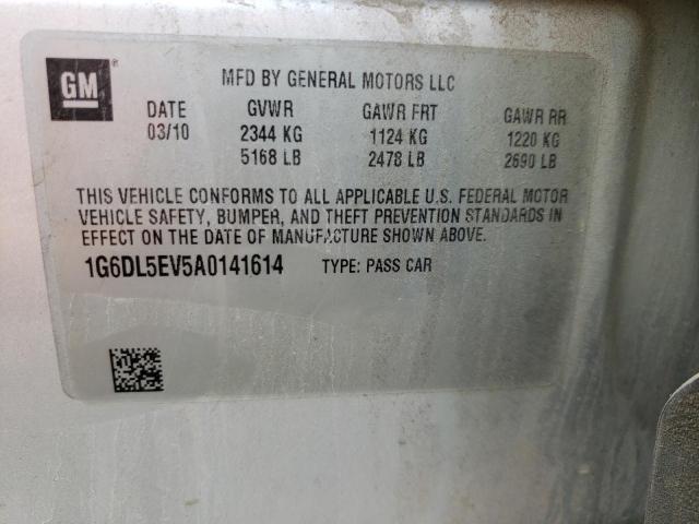 1G6DL5EV5A0141614 - 2010 CADILLAC CTS PERFORMANCE COLLECTION Серебристый фото 12