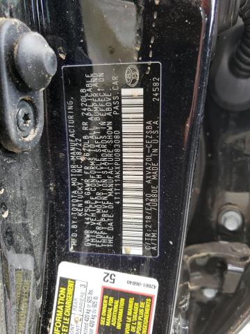 4T1T11AKXPU083080 - 2023 TOYOTA CAMRY SE NIGHT SHADE BLACK photo 12