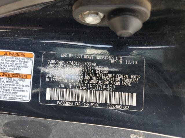 JF1ZNAA15E8705462 - 2014 TOYOTA SCION FR-S შავი ფოტო 13