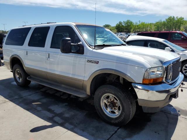 1FMSU43F21EA78199 - 2001 FORD EXCURSION LIMITED WHITE photo 4