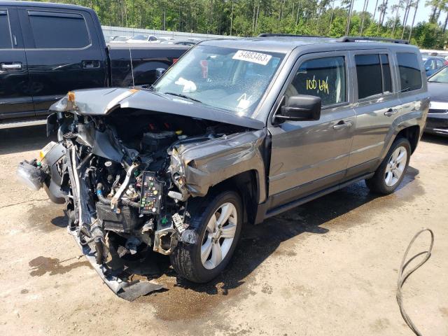 1C4NJRFB8CD638249 - 2012 JEEP PATRIOT LATITUDE GRAY photo 1