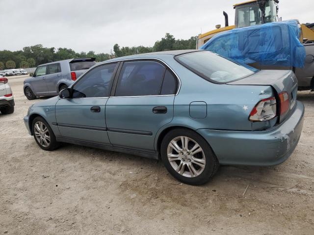 1HGEJ6678XL037964 - 1999 HONDA CIVIC LX BLUE photo 2